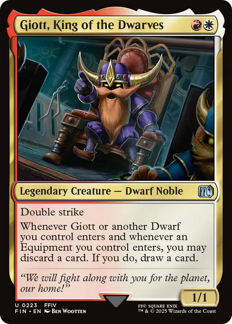 {@C} Giott, King of the Dwarves [FINAL FANTASY][FIN 223]