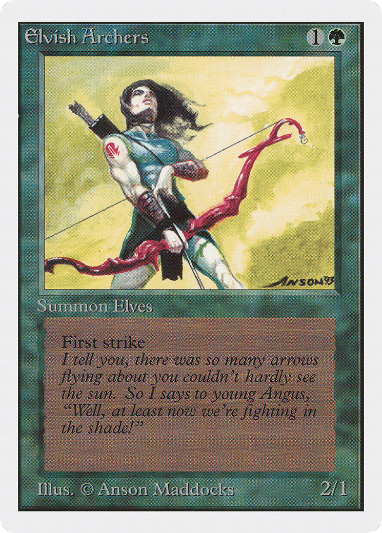 {R} Elvish Archers [Unlimited Edition][2ED 192] - Misty Mountain Games