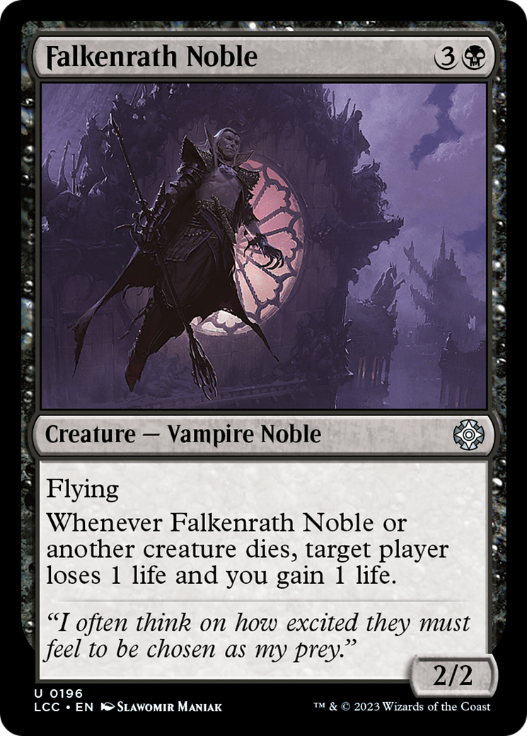{C} Falkenrath Noble [The Lost Caverns of Ixalan Commander][LCC 196]