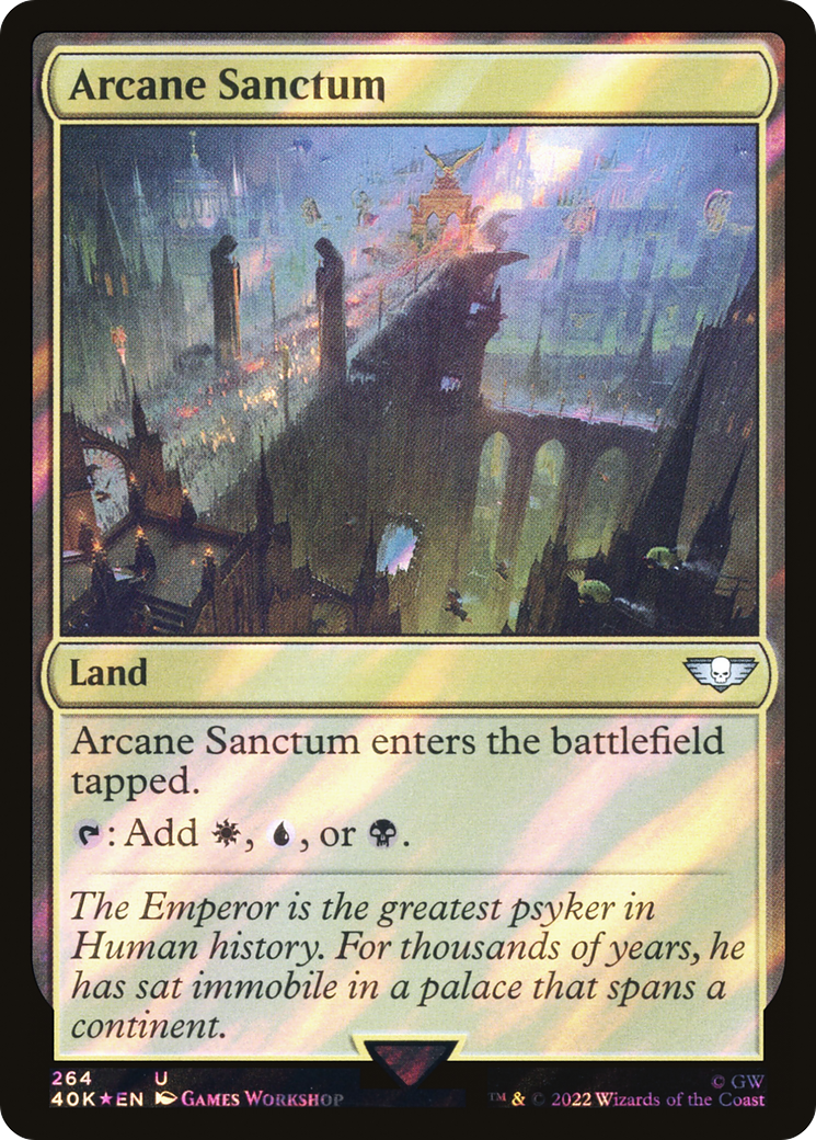 {C} Arcane Sanctum (Surge Foil) [Universes Beyond: Warhammer 40,000][SF 40K 264]