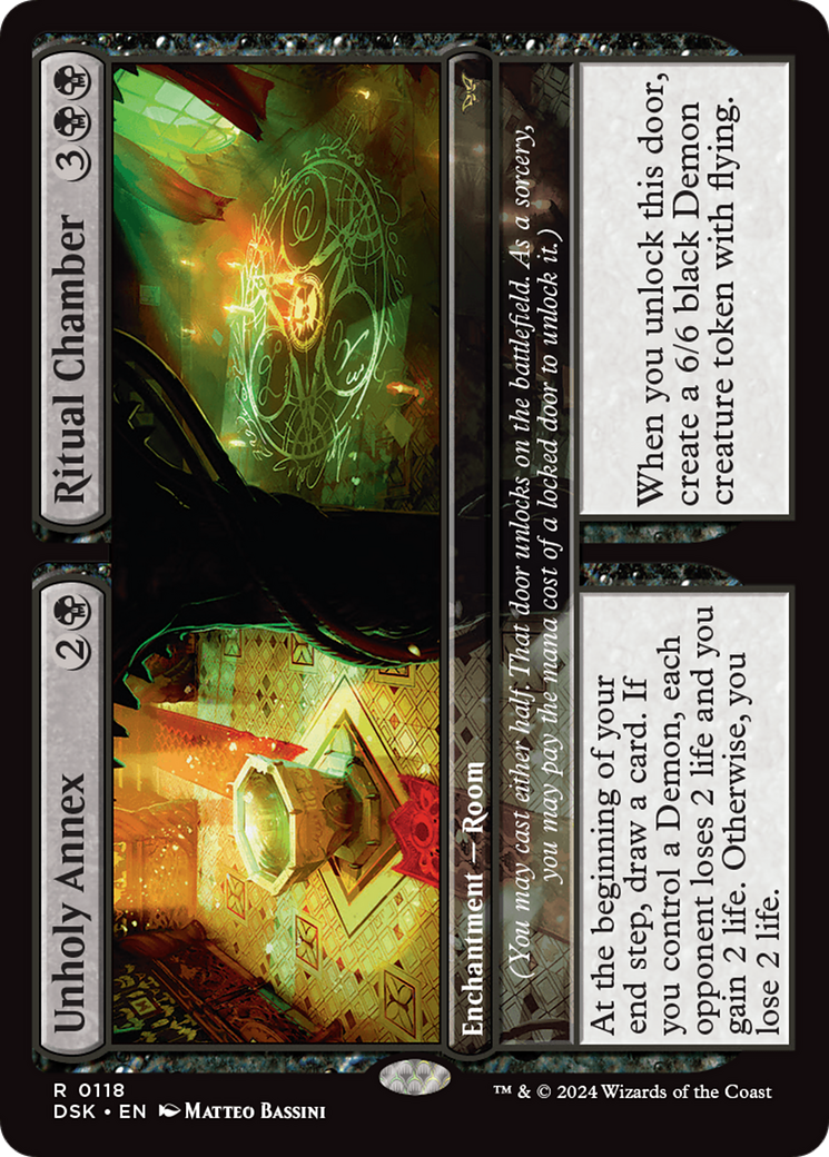 {@R} Unholy Annex // Ritual Chamber [Duskmourn: House of Horror][DSK 118]