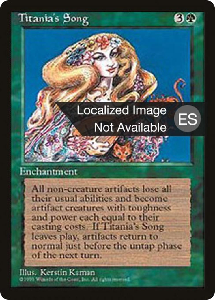 {F} Titania's Song [Fourth Edition (Foreign Black Border)][FBB 4ED 276]