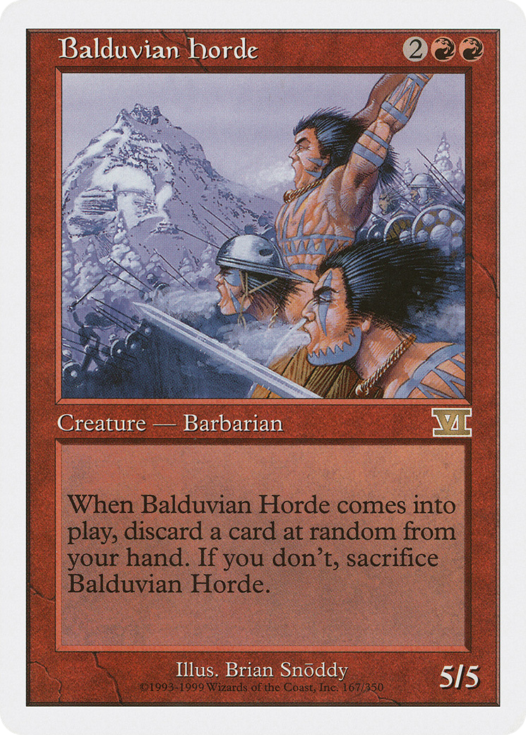 {R} Balduvian Horde [Classic Sixth Edition][6ED 167] - Misty Mountain Games