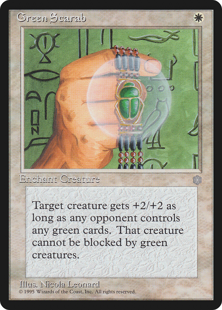 {C} Green Scarab [Ice Age][ICE 028]