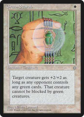 {C} Green Scarab [Ice Age][ICE 028]
