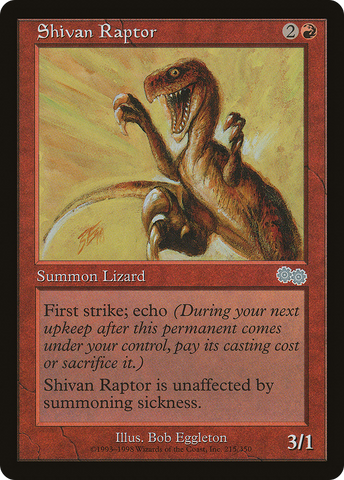 {C} Shivan Raptor [Urza's Saga][USG 215]