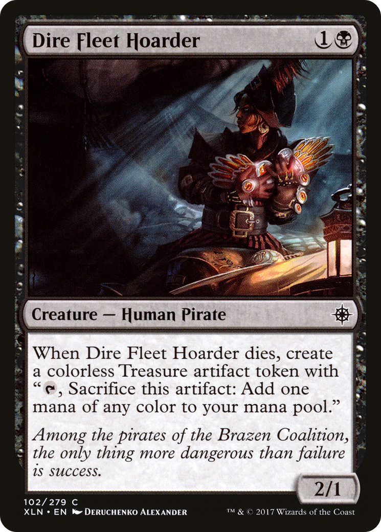 {C} Dire Fleet Hoarder [Ixalan][XLN 102]
