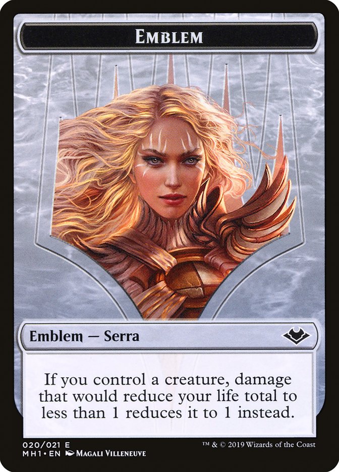 {T} Illusion (005) // Serra the Benevolent Emblem (020) Double-sided Token [Modern Horizons Tokens][TMH1 005]