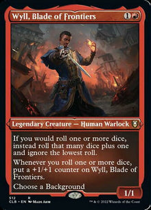 {R} Wyll, Blade of Frontiers (Foil Etched) [Commander Legends: Battle for Baldur's Gate][CLB 512]