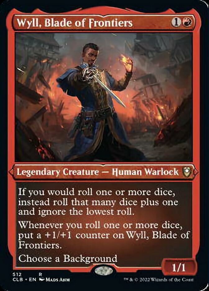 {R} Wyll, Blade of Frontiers (Foil Etched) [Commander Legends: Battle for Baldur's Gate][CLB 512]
