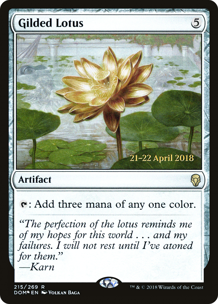 {R} Gilded Lotus [Dominaria Prerelease Promos][PR DOM 215]