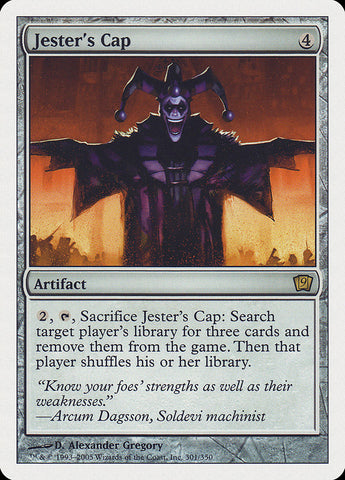 {O} Jester's Cap (9th Edition) [Oversize Cards][OVR 9ED 301]