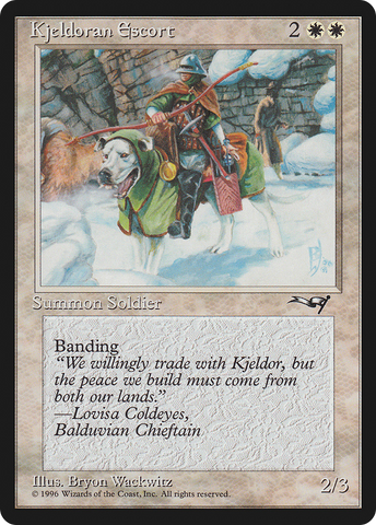 {C} Kjeldoran Escort (Mountain Background) [Alliances][ALL 7A]
