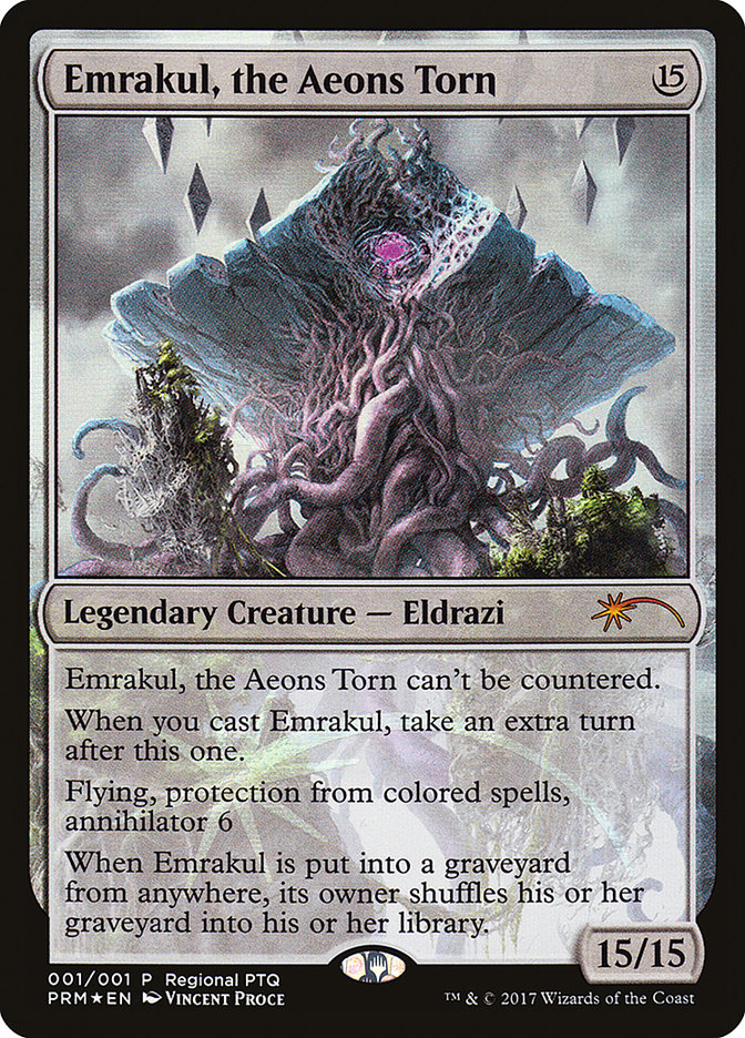 {R} Emrakul, the Aeons Torn (Regional PTQ) [Pro Tour Promos][PA PRO 2017] - Misty Mountain Games