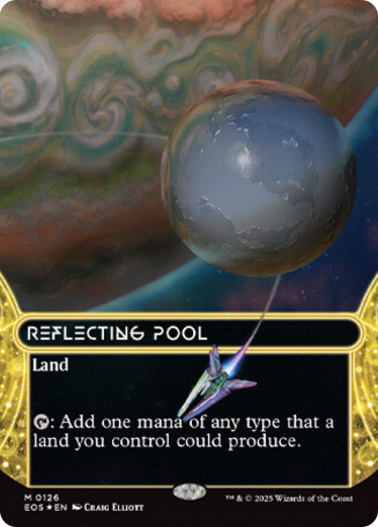 {R} Reflecting Pool (0126) (Borderless) (Galaxy Foil) [Edge of Eternities: Stellar Sights][EOS 126]