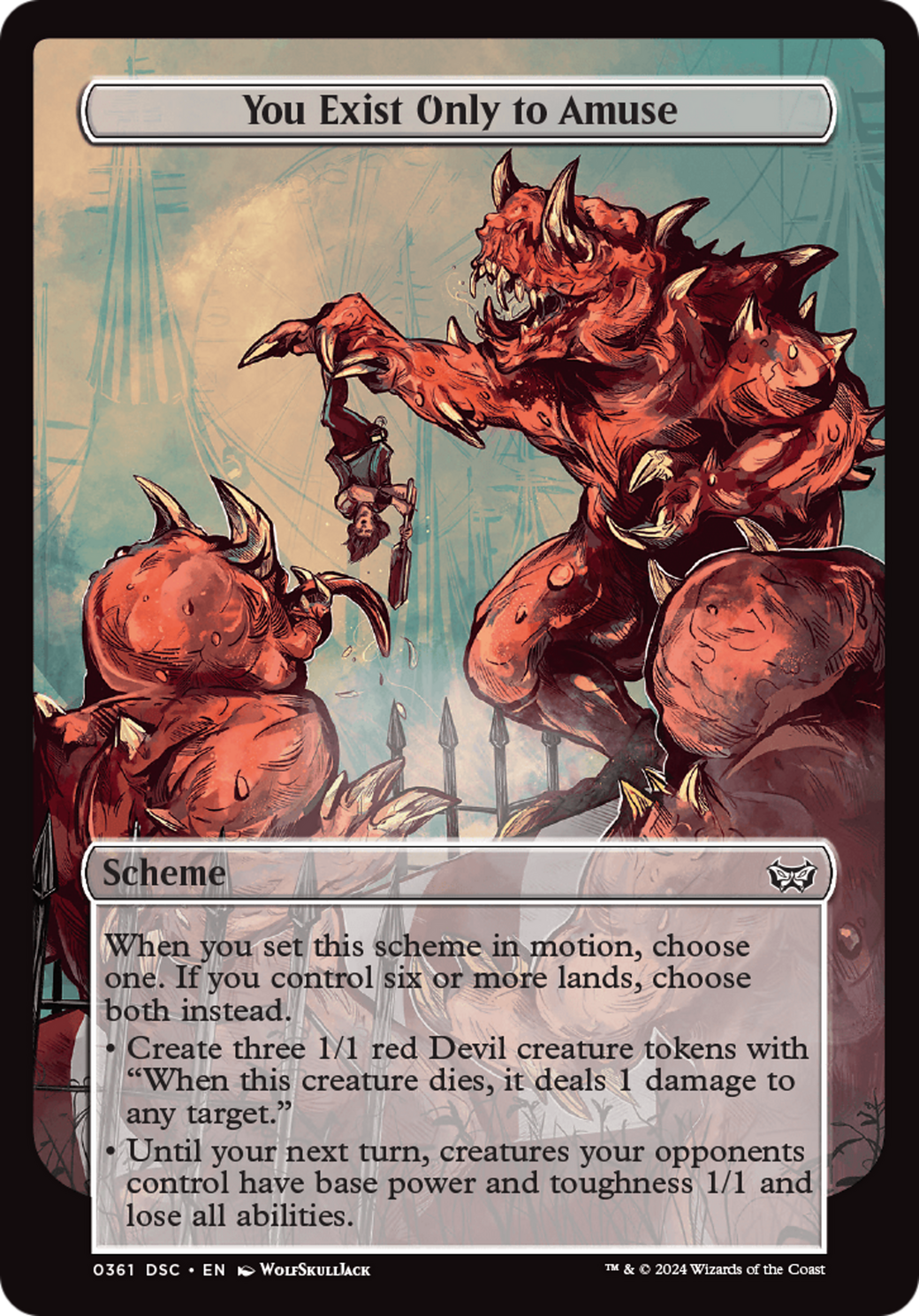 {C} You Exist Only to Amuse [Duskmourn: House of Horror Commander][DSC 361]