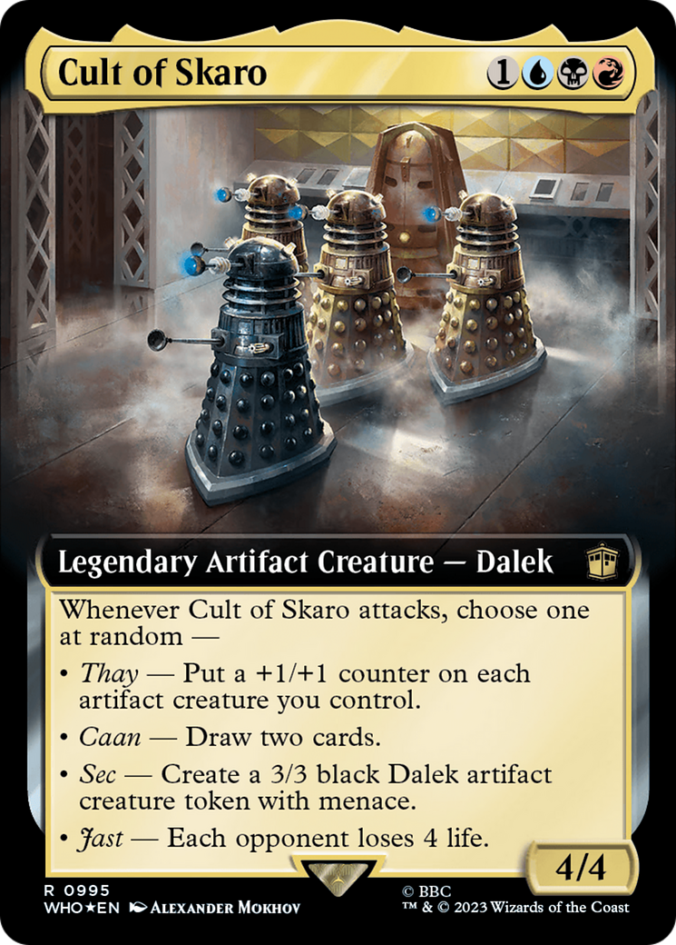 {R} Cult of Skaro (Extended Art) (Surge Foil) [Doctor Who][WHO 995]