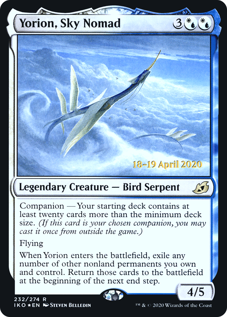 {R} Yorion, Sky Nomad [Ikoria: Lair of Behemoths Prerelease Promos][PR IKO 232]