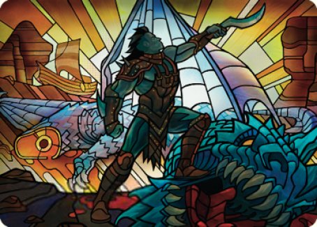 {A} Astor, Bearer of Blades Art Card [Dominaria United Art Series][ADMU 068]