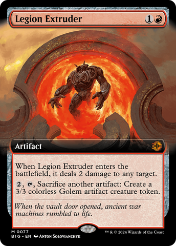 {@R} Legion Extruder (Extended Art) [Outlaws of Thunder Junction: The Big Score][BIG 077]