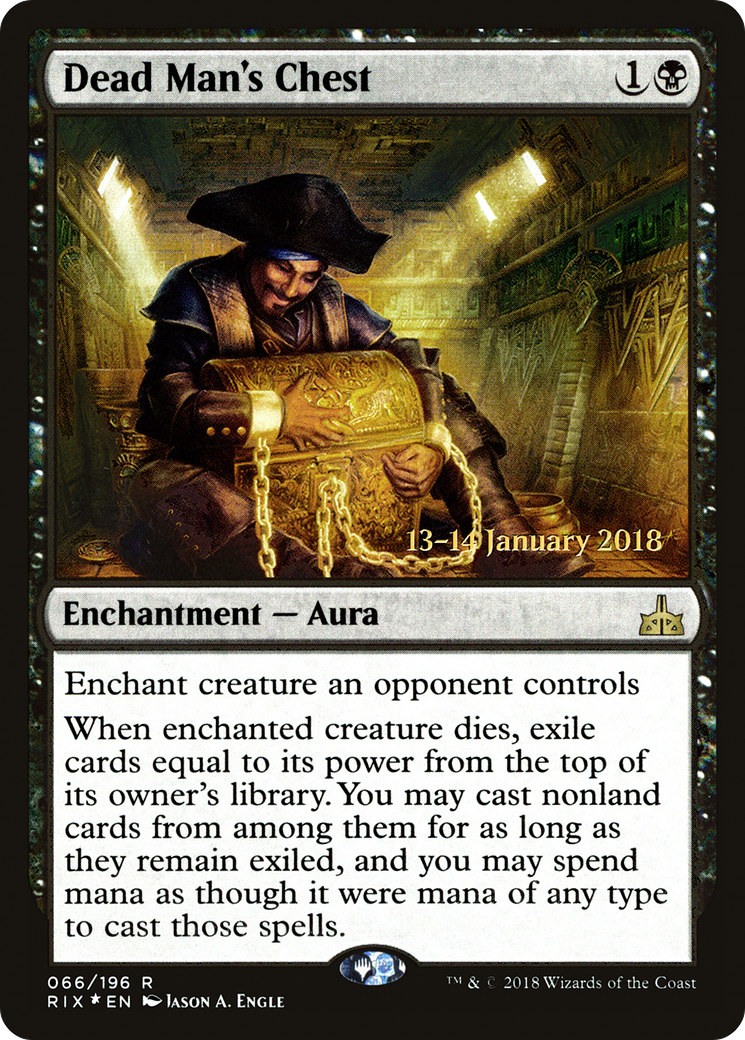 {R} Dead Man's Chest [Rivals of Ixalan Prerelease Promos][PR RIX 066] - Misty Mountain Games