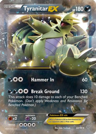 [PKM] Tyranitar EX (42/98) [XY: Ancient Origins]