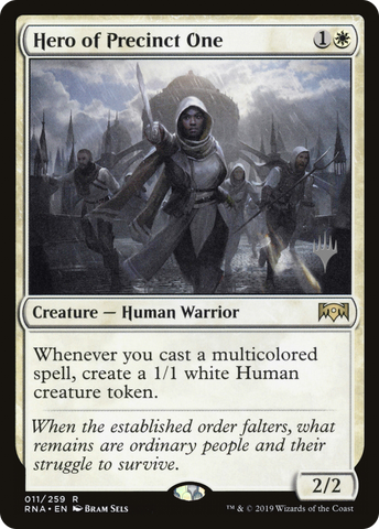 {R} Hero of Precinct One (Promo Pack) [Ravnica Allegiance Promos][PP RNA 011]