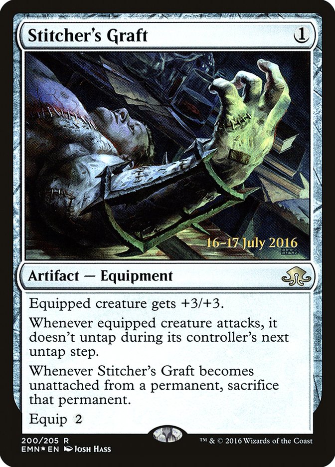 {R} Stitcher's Graft [Eldritch Moon Prerelease Promos][PR EMN 200]