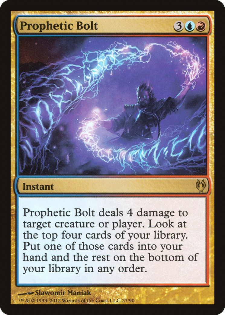 {R} Prophetic Bolt [Duel Decks: Izzet vs. Golgari][DDJ 027] - Misty Mountain Games