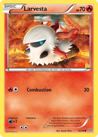 [PKM] Larvesta (16/98) [XY: Ancient Origins]