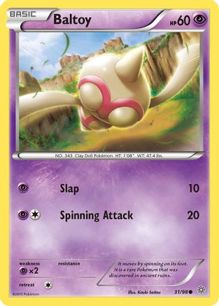 [PKM] Baltoy (31/98) [XY: Ancient Origins]