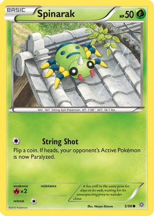 [PKM] Spinarak (5/98) [XY: Ancient Origins]