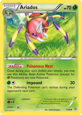 [PKM] Ariados (6/98) [XY: Ancient Origins]