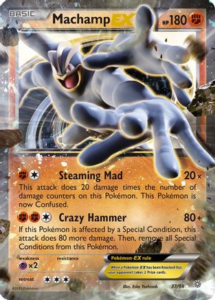 [PKM] Machamp EX (37/98) [XY: Ancient Origins]