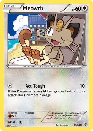 [PKM-C] Meowth (61/98) [XY: Ancient Origins]
