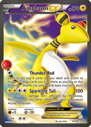 [PKM] Ampharos EX (87/98) [XY: Ancient Origins]
