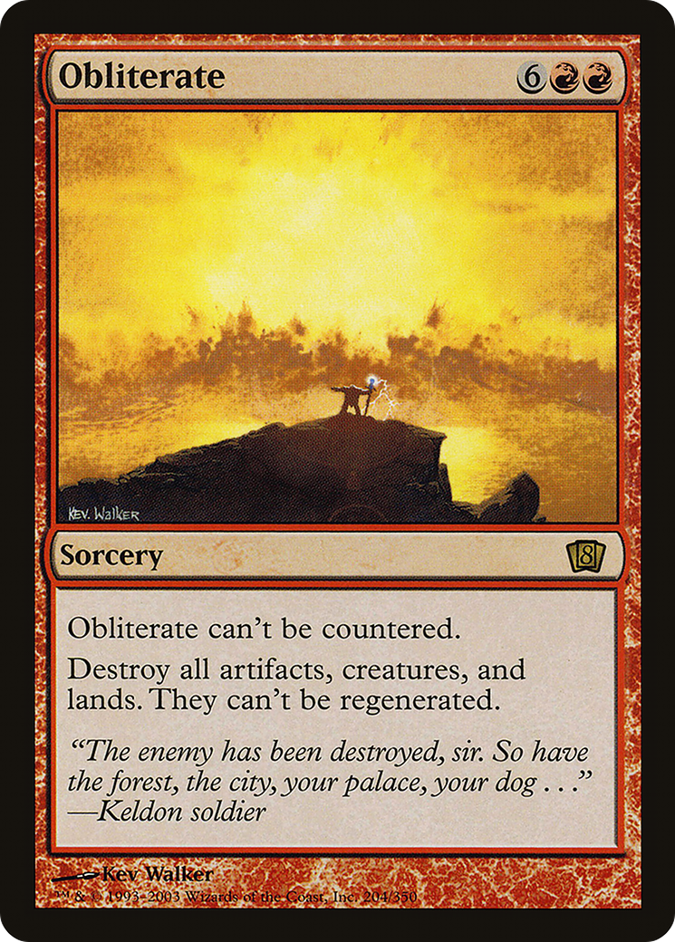 {R} Obliterate [Eighth Edition][8ED 204]