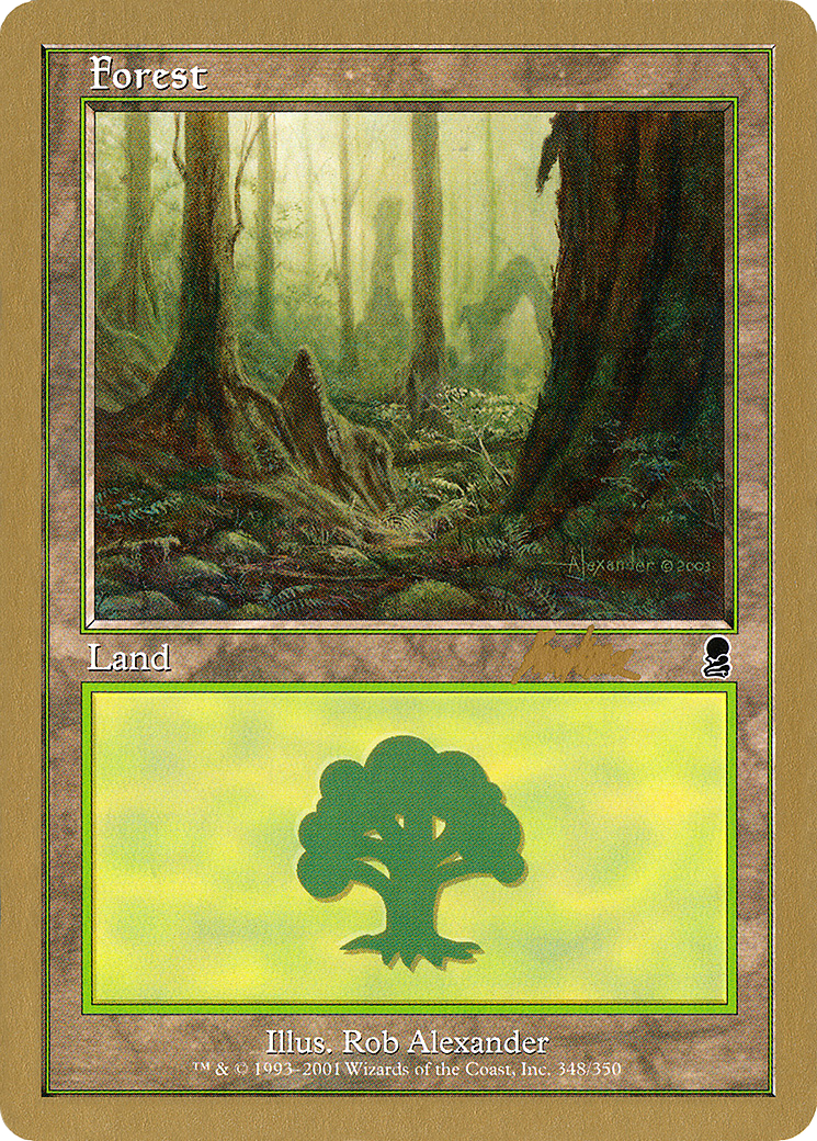 {B}[GB WC02 BK348] Forest (bk348) (Brian Kibler) [World Championship Decks 2002]