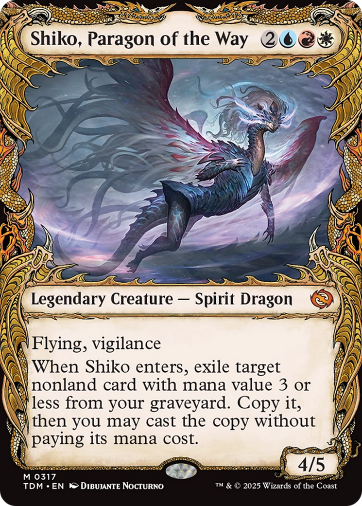 {@R} Shiko, Paragon of the Way (Showcase) [Tarkir: Dragonstorm][TDM 317]