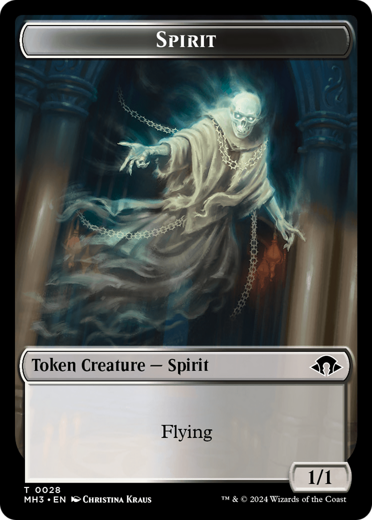 {T} Phyrexian Germ // Spirit (0028) Double-Sided Token [Modern Horizons 3 Tokens][TMH3 16//28]