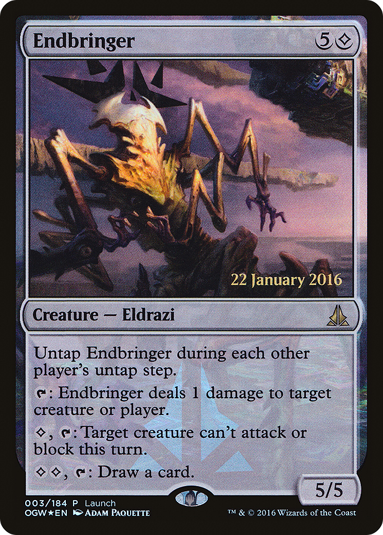 {R} Endbringer (Prerelease) [Oath of the Gatewatch Promos][PA OGW 003] - Misty Mountain Games