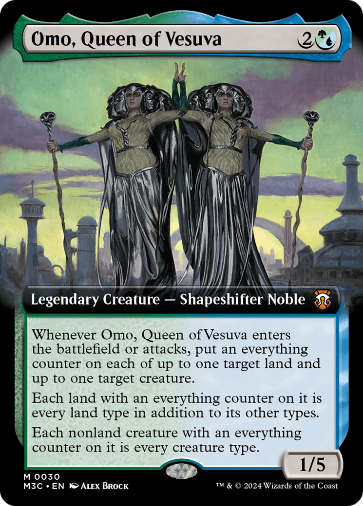 {R} Omo, Queen of Vesuva (Extended Art) [Modern Horizons 3 Commander][M3C 030]