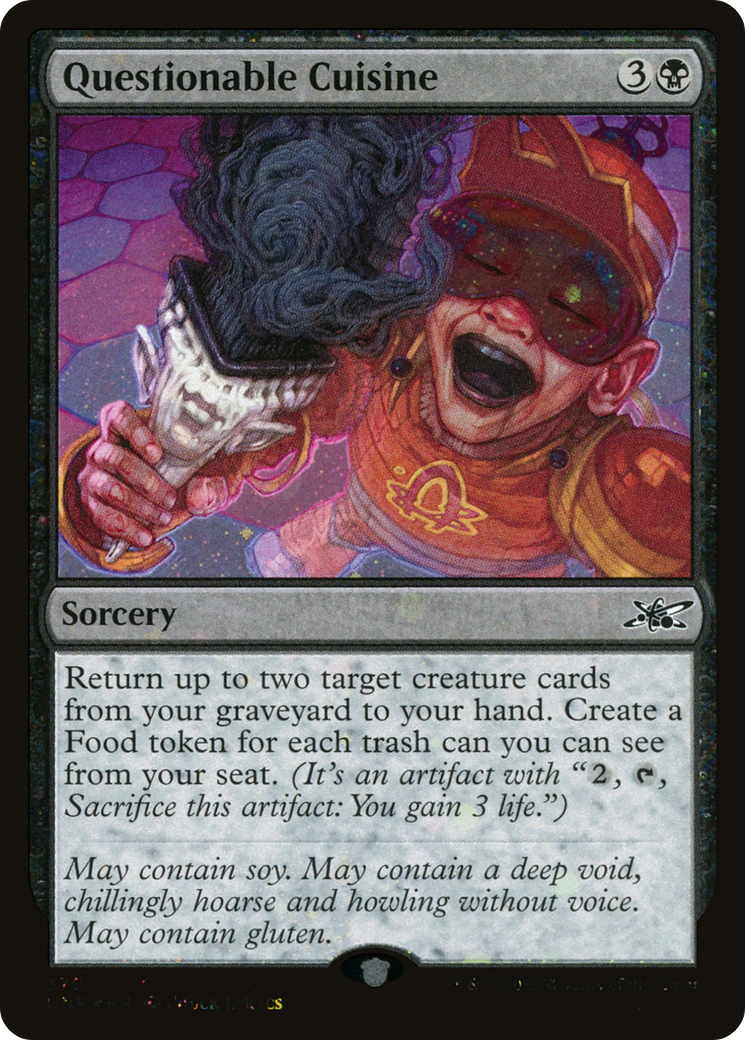 {C} Questionable Cuisine (Galaxy Foil) [Unfinity][UNF 370]