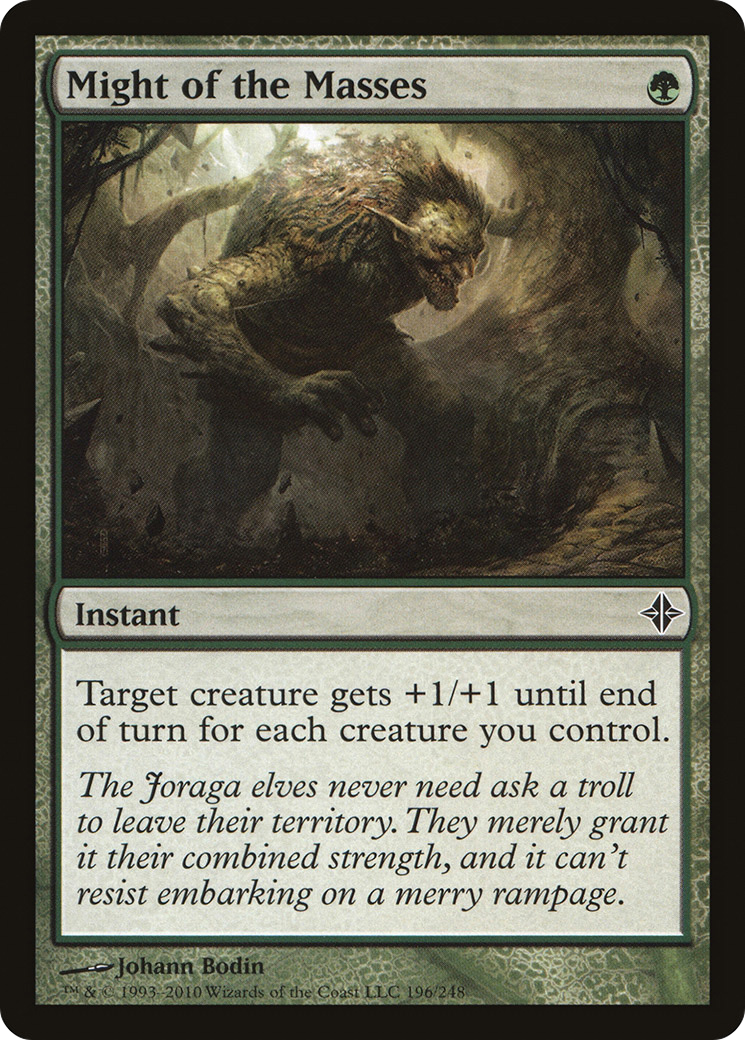 {C} Might of the Masses [Rise of the Eldrazi][ROE 196]