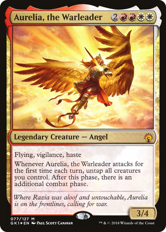 {R} Aurelia, the Warleader [Guilds of Ravnica Guild Kit][GK1 077]