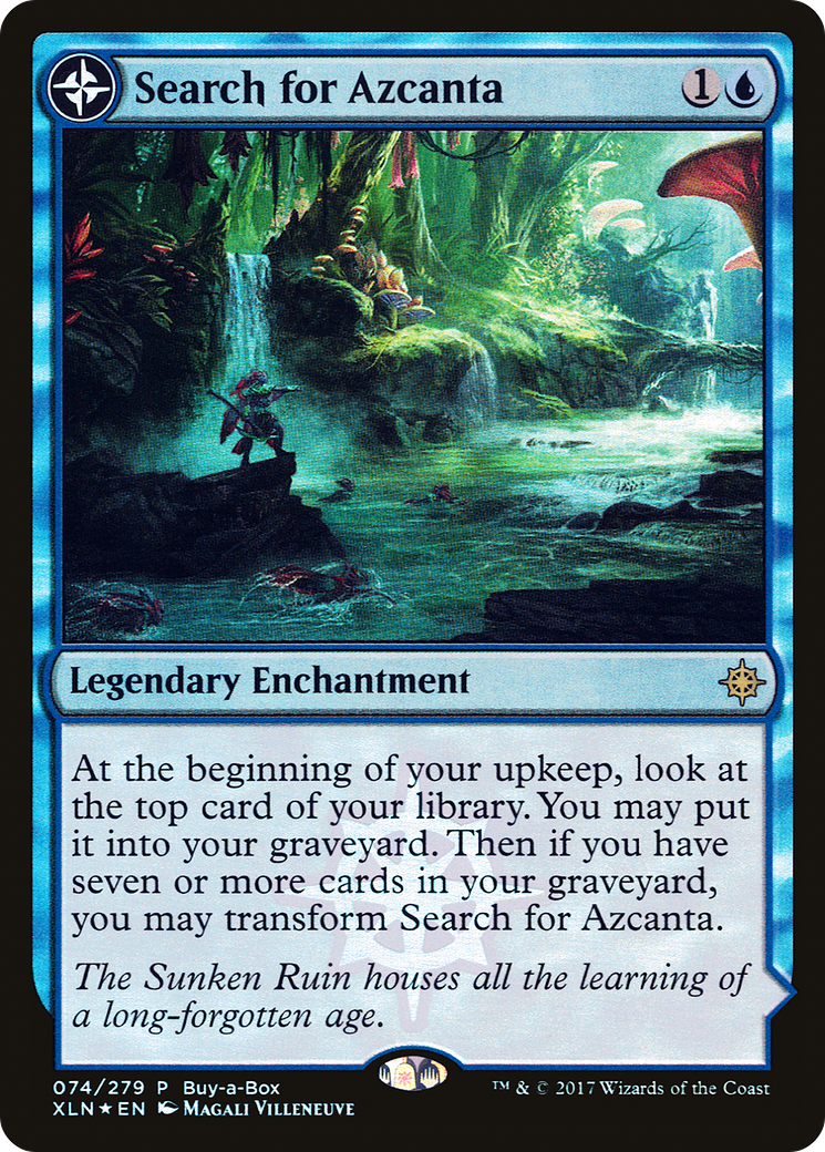 {R} Search for Azcanta // Azcanta, the Sunken Ruin (Buy-A-Box) [Ixalan Treasure Chest][PA PXTC 074]
