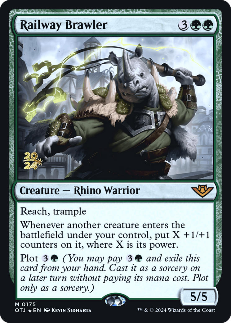 {@R} Railway Brawler [Outlaws of Thunder Junction Prerelease Promos][PR OTJ 175]