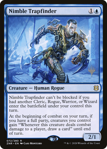 {R} Nimble Trapfinder (Promo Pack) [Zendikar Rising Promos][PP ZNR 072]