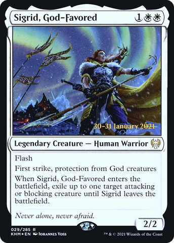 {R} Sigrid, God-Favored [Kaldheim Prerelease Promos][PR KHM 029]