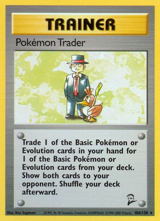 [TR] Pokemon Trader (106/130) [Base Set 2]